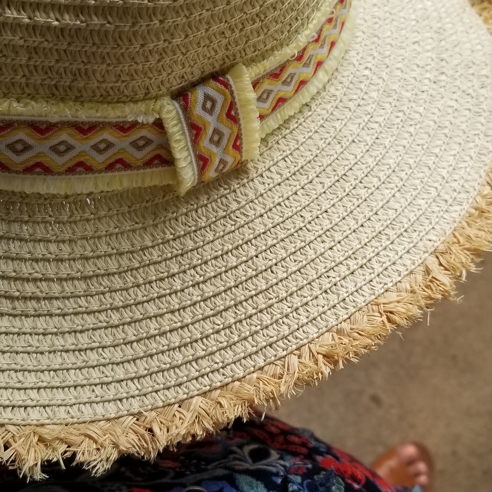 HIT THE ROAD STRAW FEDORA HAT - Picture 5 of 11